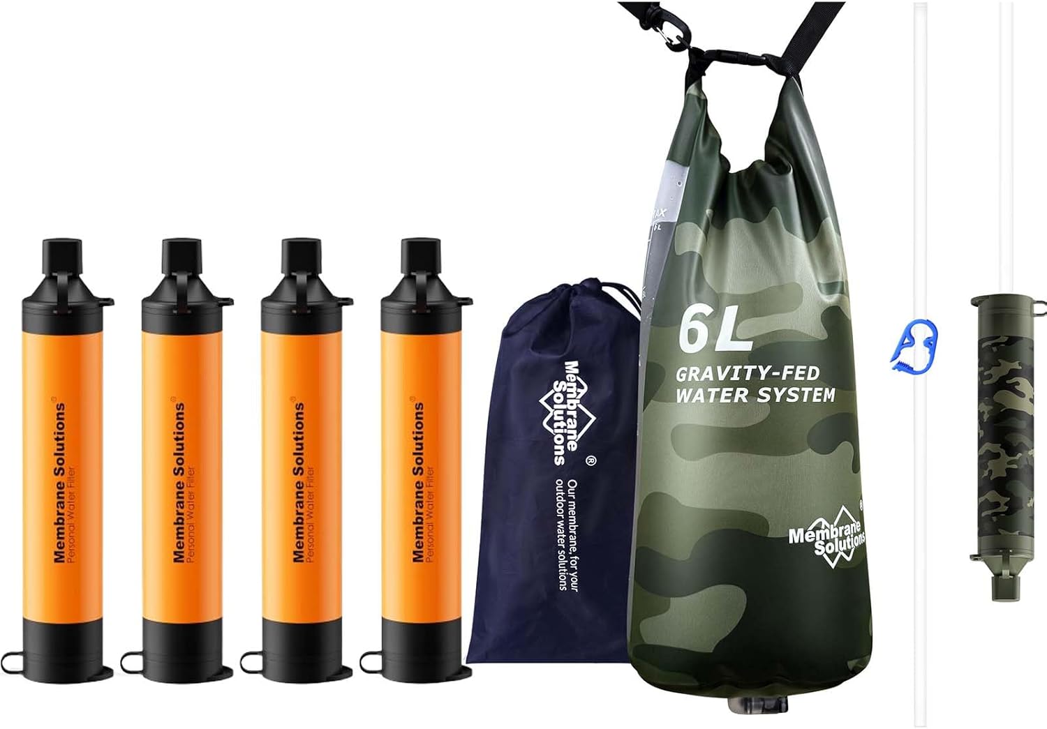 Water Filter Straw - Pro 6L Camo Gravity Water Filter