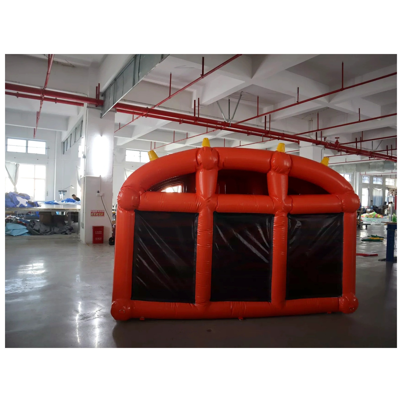 Mê cung bơm hơi màu cam lớn 3x - đánh giá và giá Outdoor Adventure Rentals