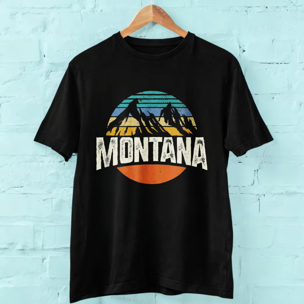 Montana Mountains Retro Design - đánh giá và giá Outdoor Adventure Films
