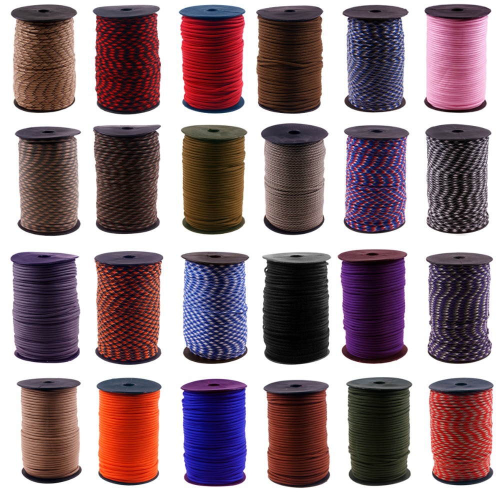 100 Mét (320 Feet) Ống Cuộn 55 - đánh giá và giá Paracord 550 Feet