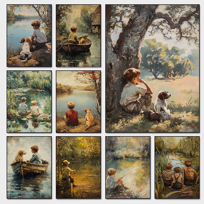 Vintage Boys Room Art Poster B - đánh giá và giá Outdoor Adventure For Kids