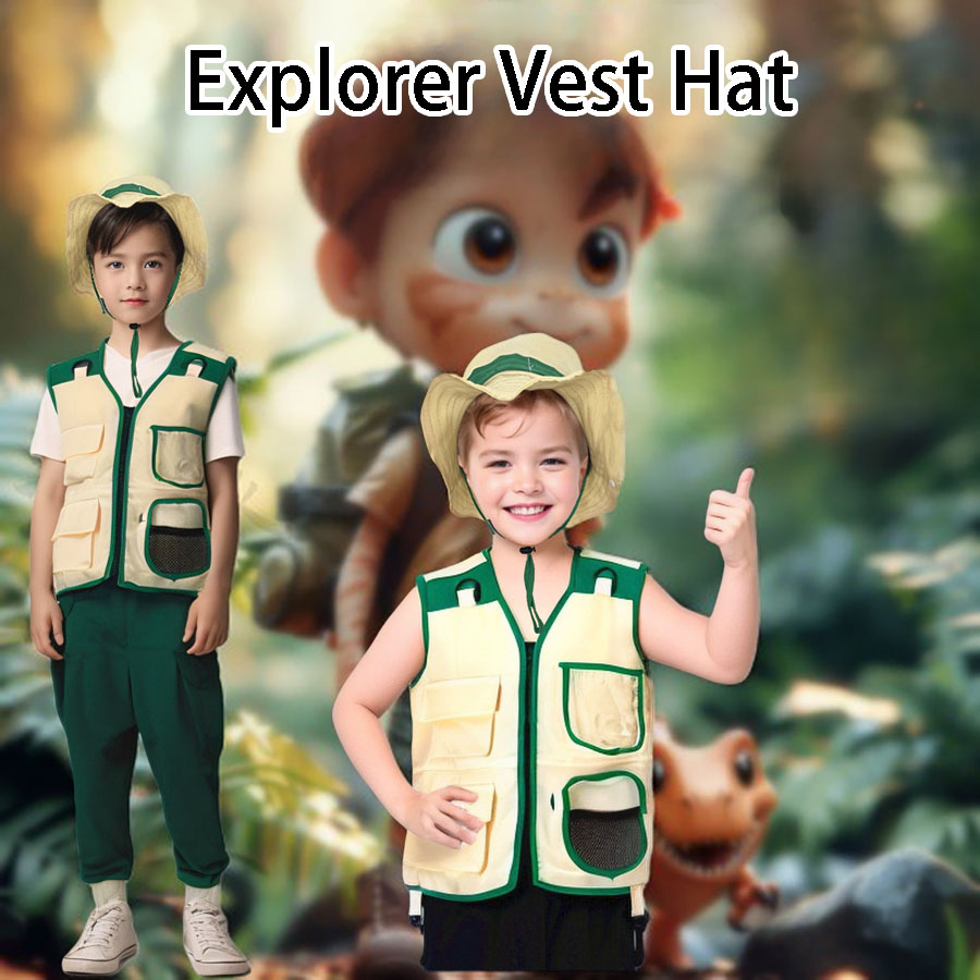 Kids Camping Explorer Vest Hat - đánh giá và giá Outdoor Adventure Activities For Kids