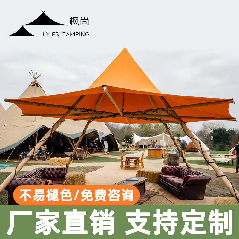 Double Layer Solid Wood Tent,  - đánh giá và giá Outdoor Adventure Resorts