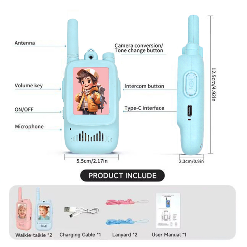 2pcs Kids Video Walkie Talkie  - đánh giá và giá Outdoor Adventure For Kids